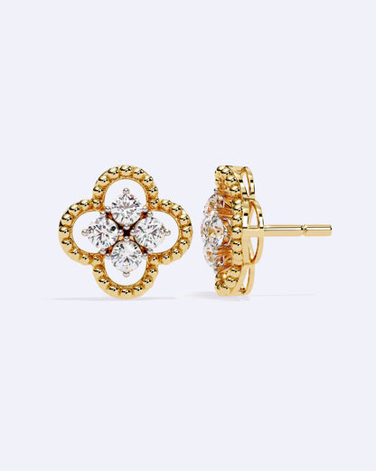 Blooming Halo Stud Earrings