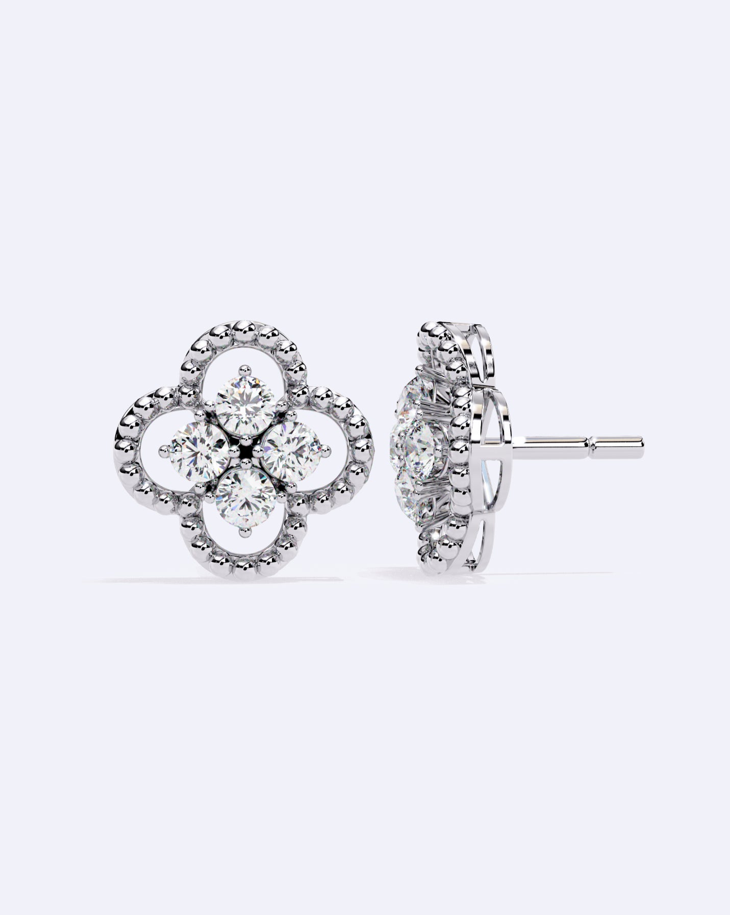 Blooming Halo Stud Earrings