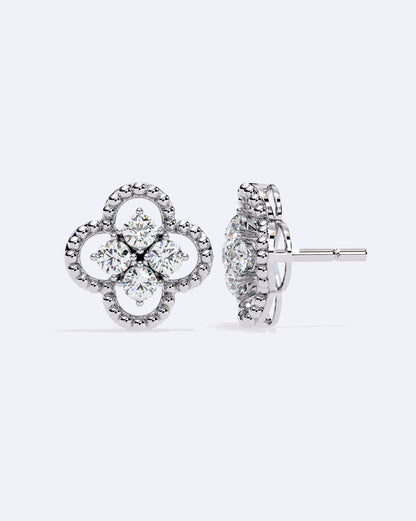 Blooming Halo Stud Earrings
