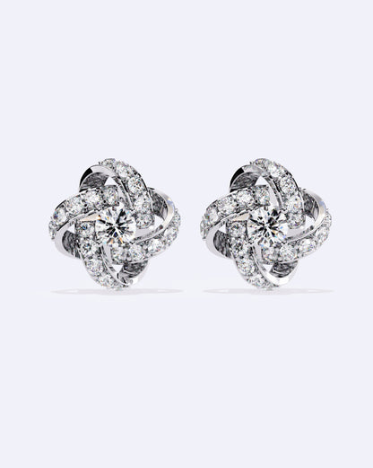 Interlinked Solitaire Earrings