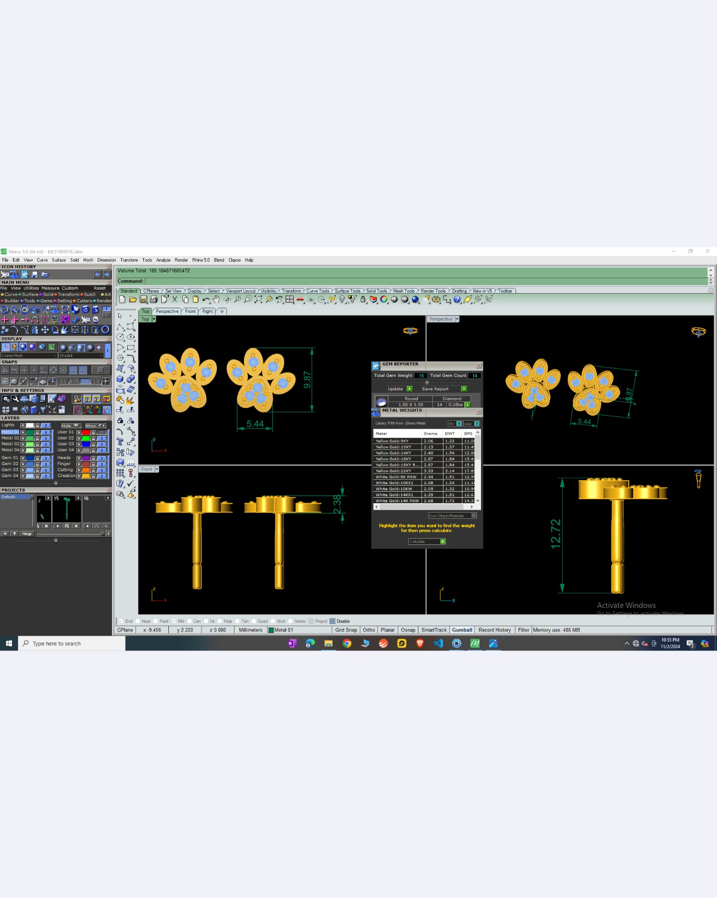 Furry Friend Sparkle Stud