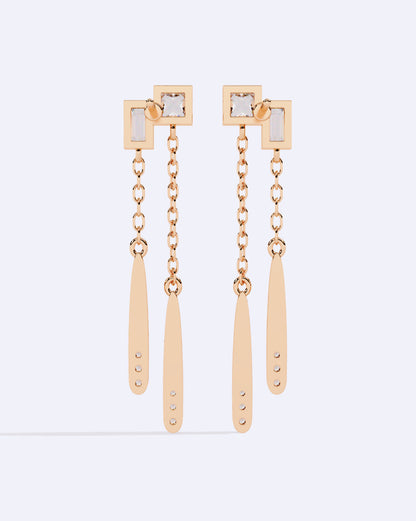 Radiant Square Drop Chains