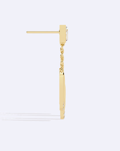 Radiant Square Drop Chains