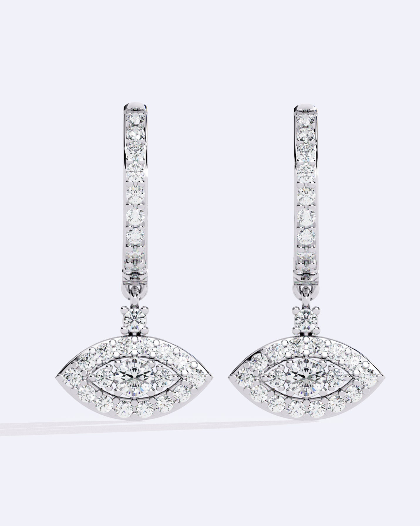 Single-Stone Hoop Dangles