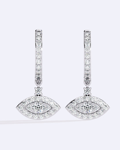 Single-Stone Hoop Dangles