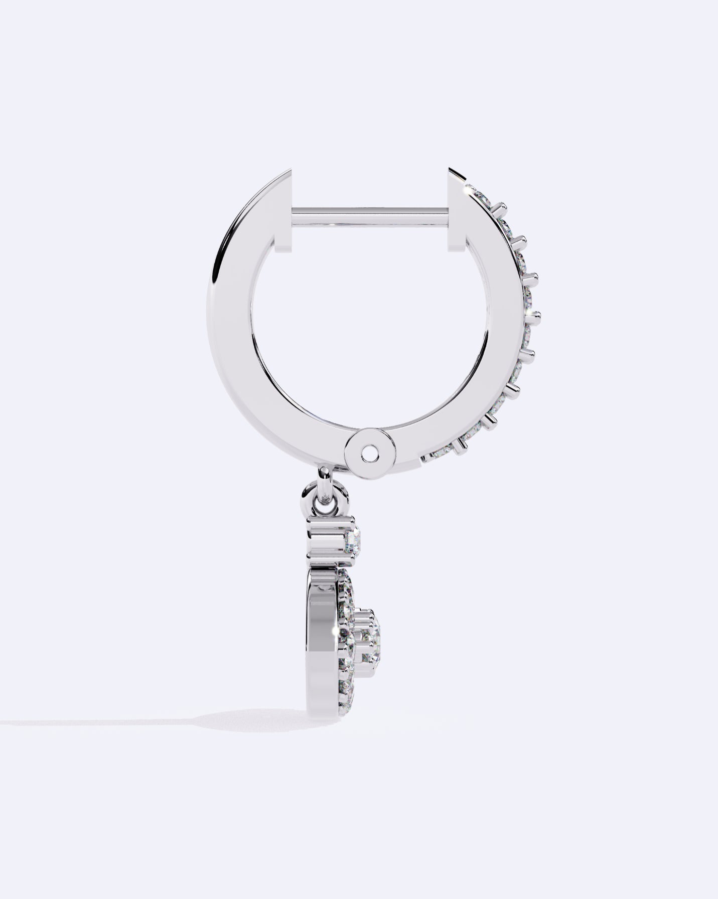 Single-Stone Hoop Dangles