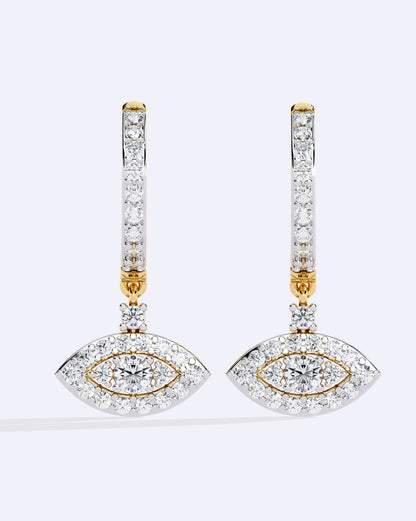 Single-Stone Hoop Dangles