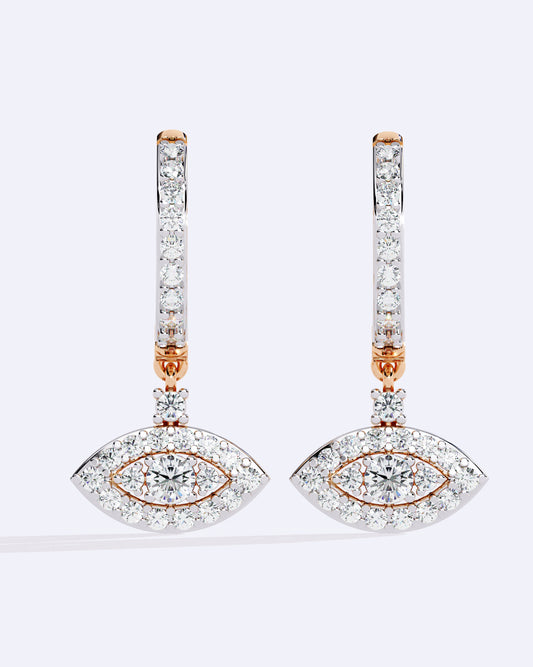 Single-Stone Hoop Dangles