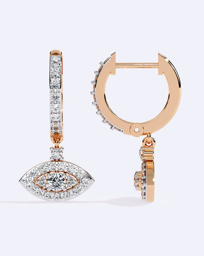 Single-Stone Hoop Dangles