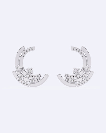 Moonlit Diamond Earrings