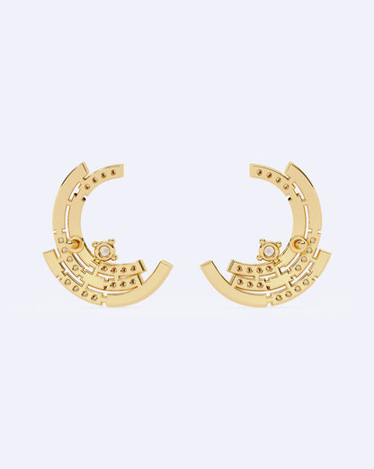 Moonlit Diamond Earrings