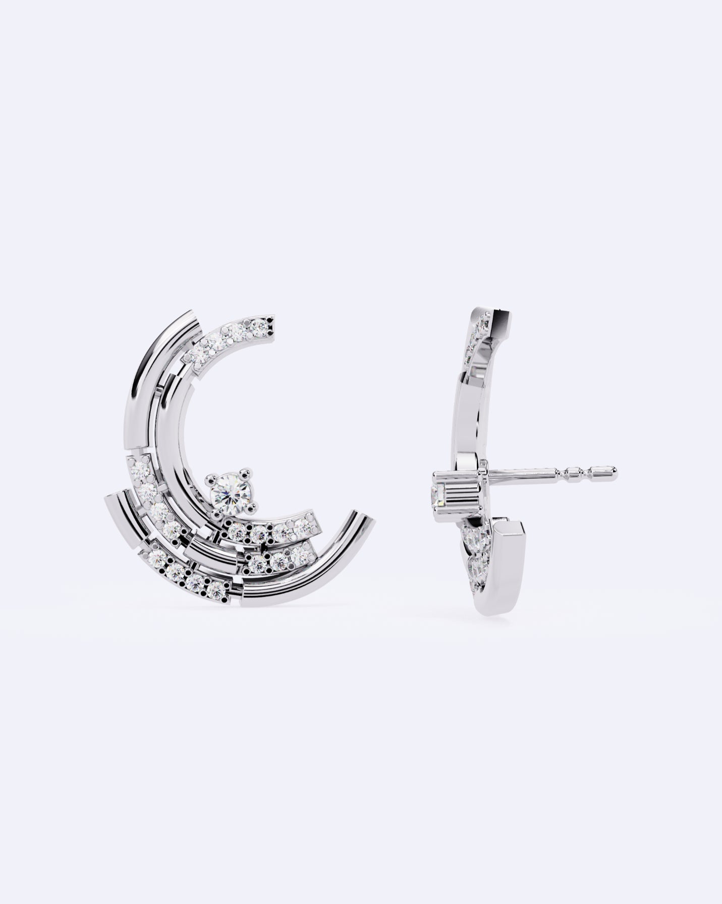 Moonlit Diamond Earrings