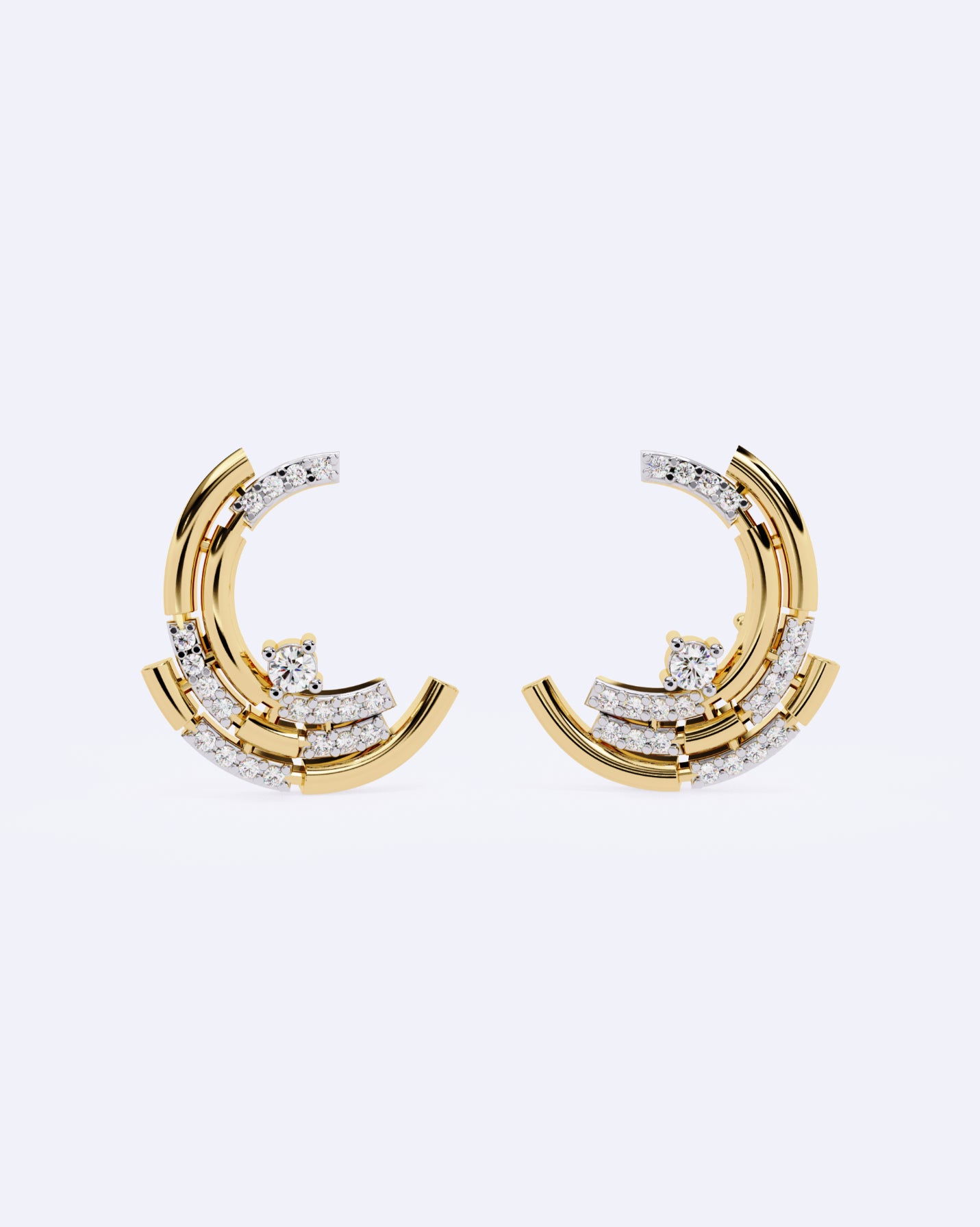 Moonlit Diamond Earrings