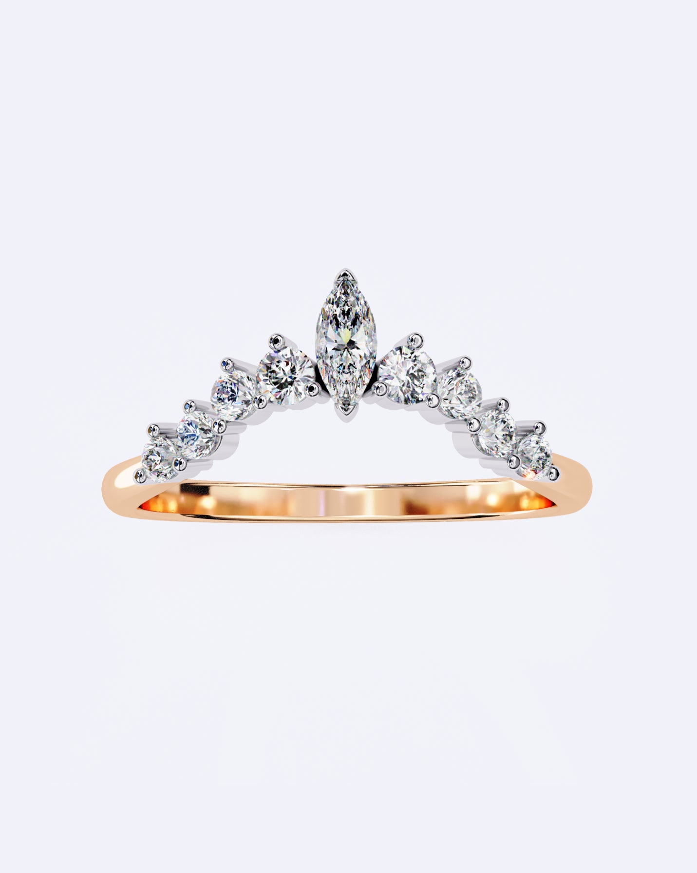 Marquise Crown Ring