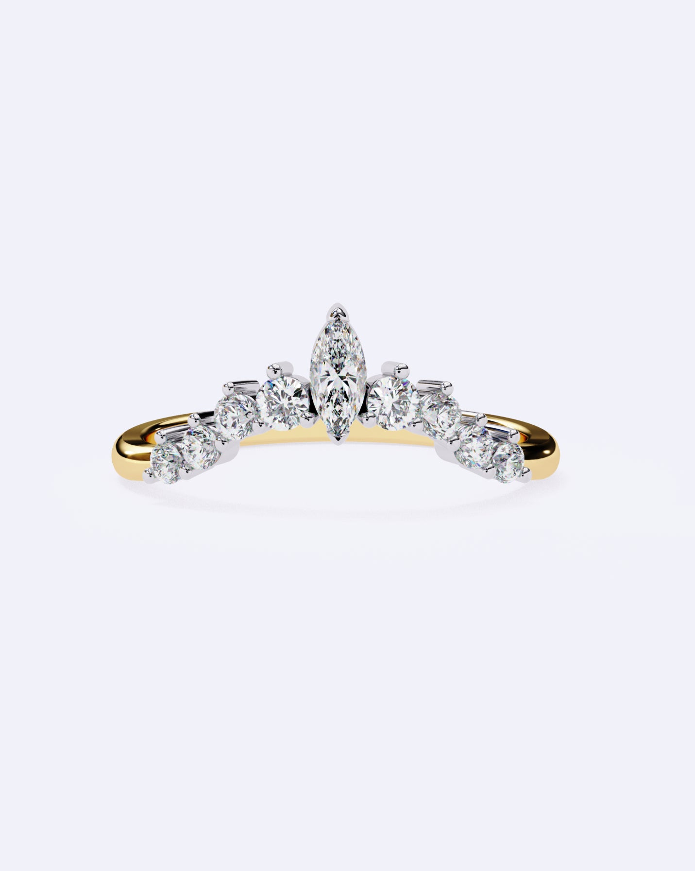 Marquise Crown Ring