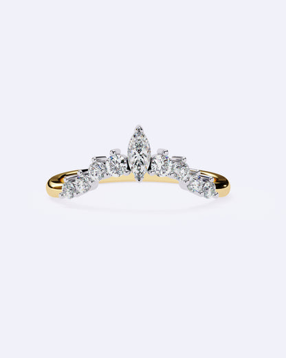 Marquise Crown Ring