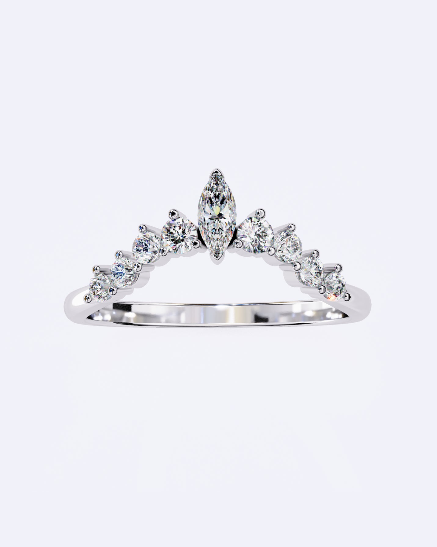 Marquise Crown Ring