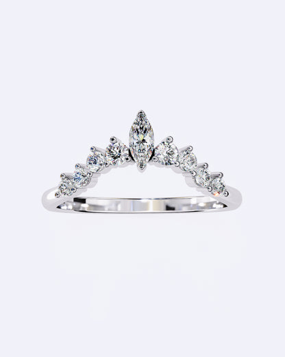 Marquise Crown Ring