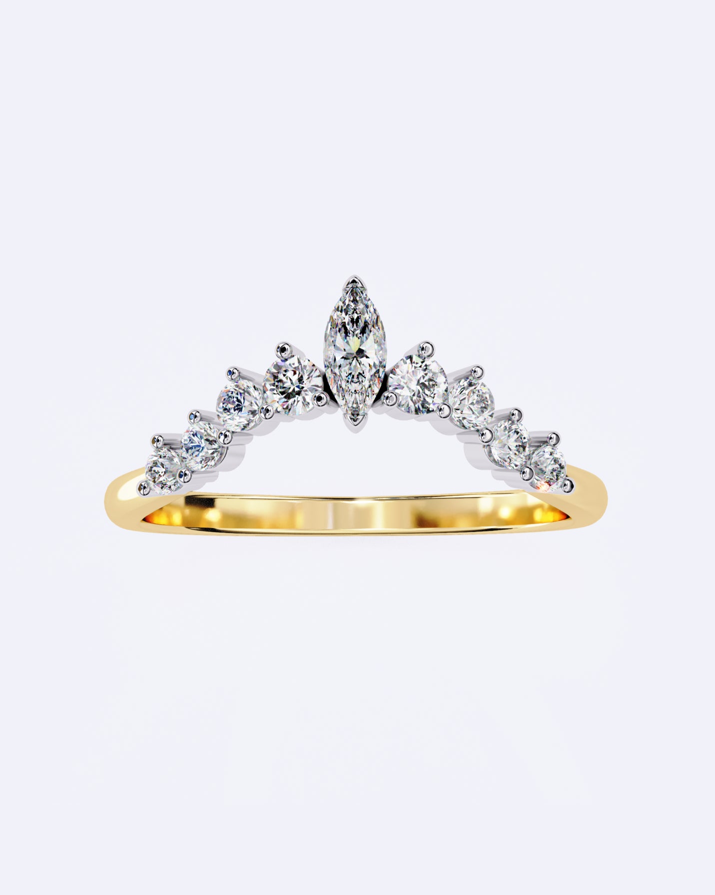 Marquise Crown Ring