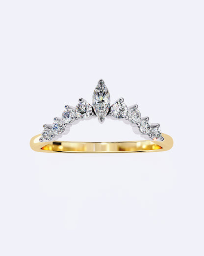 Marquise Crown Ring