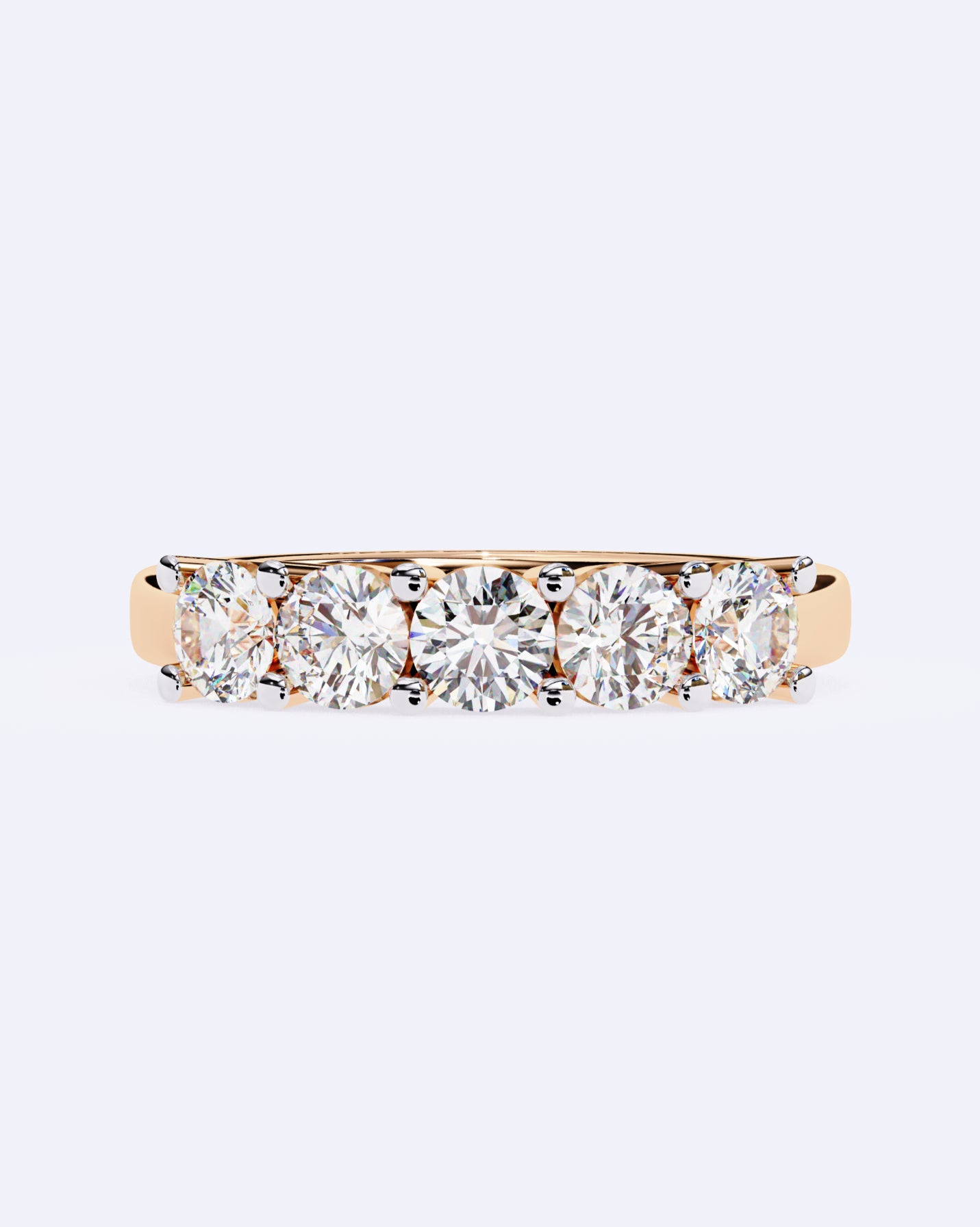 Radiant Quint Solitaire Band