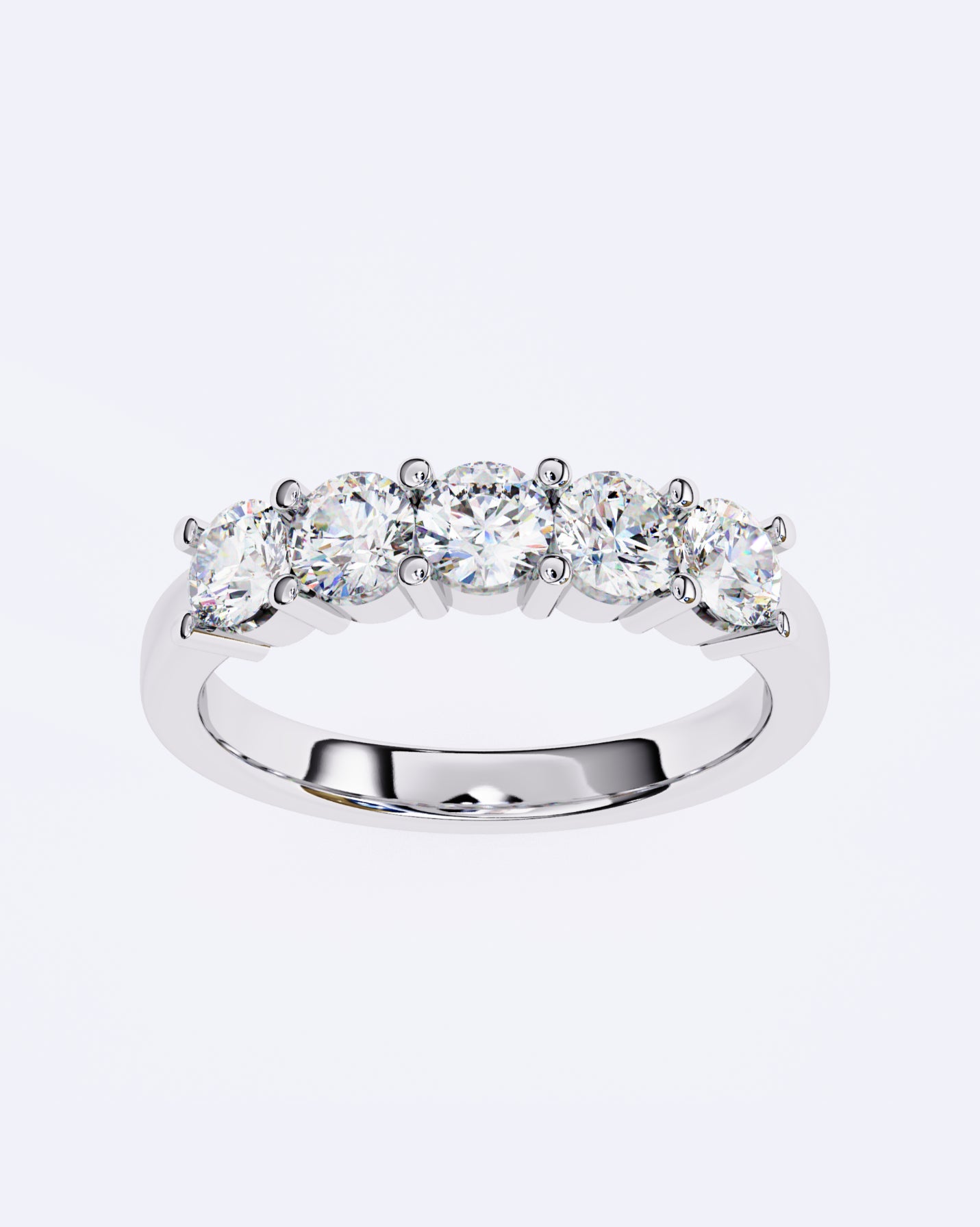 Radiant Quint Solitaire Band