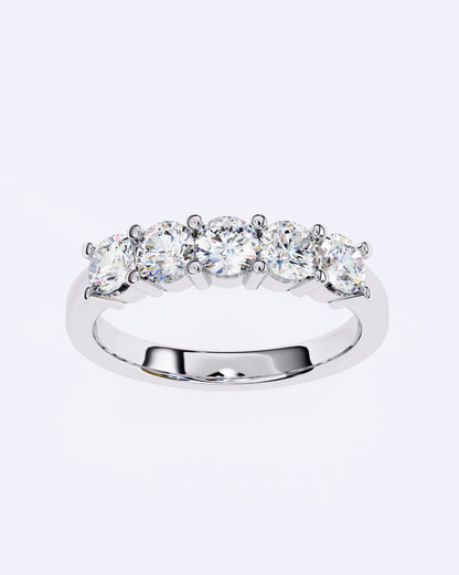 Radiant Quint Solitaire Band