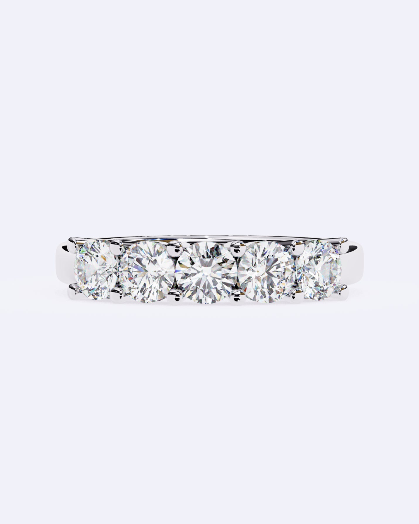 Radiant Quint Solitaire Band