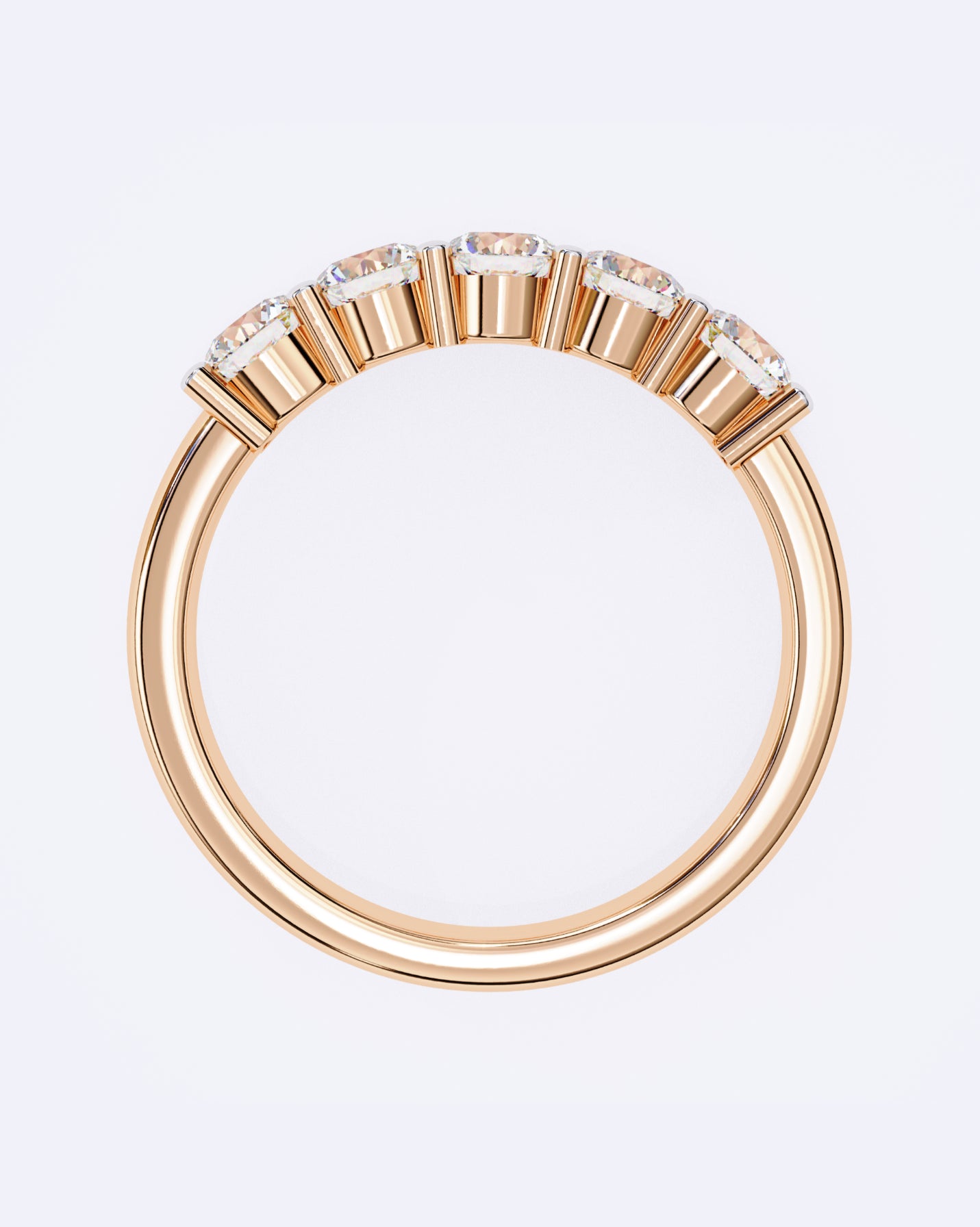 Radiant Quint Solitaire Band