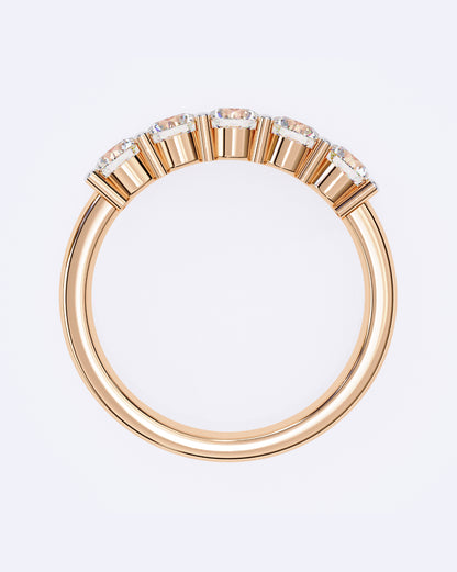 Radiant Quint Solitaire Band