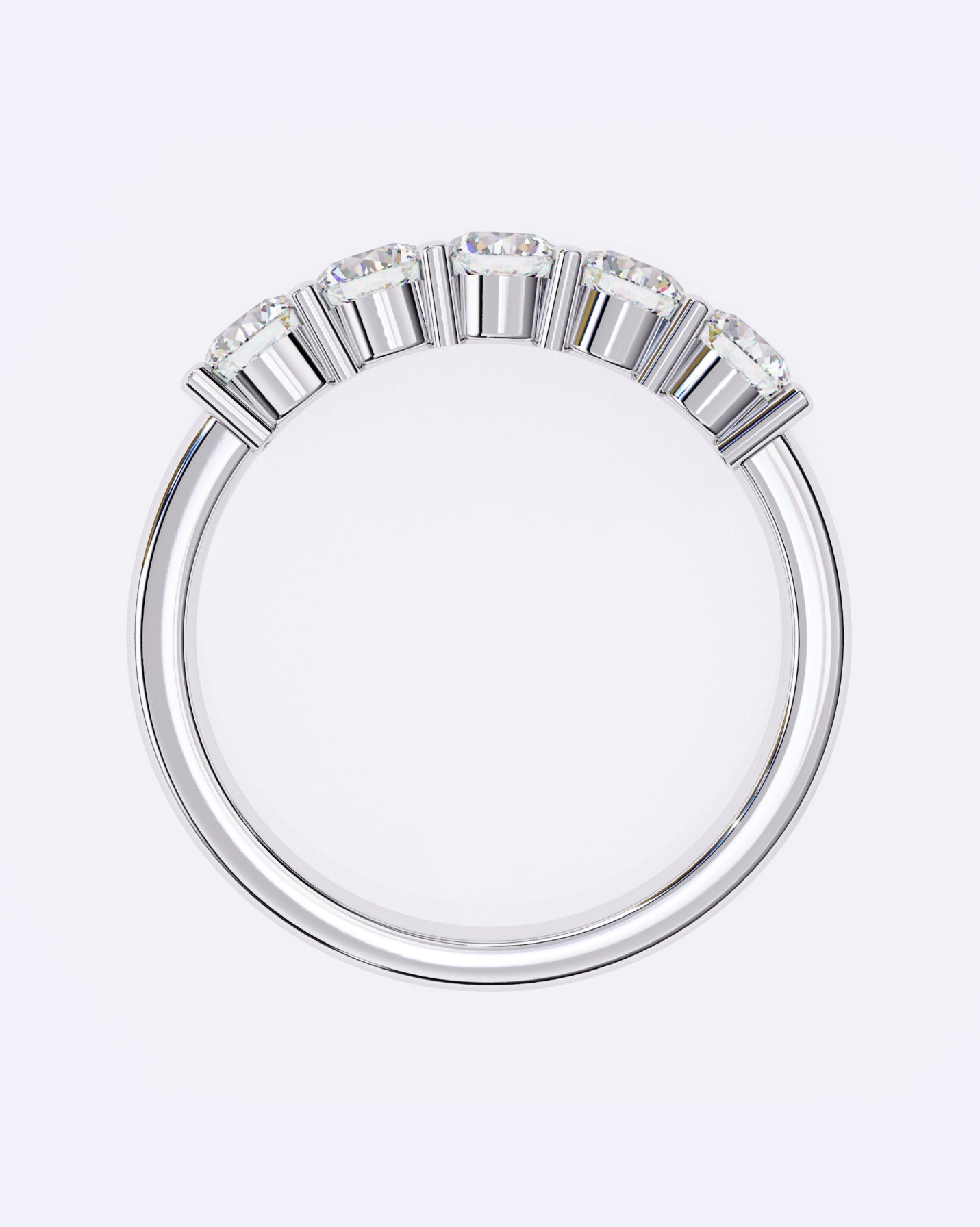 Radiant Quint Solitaire Band