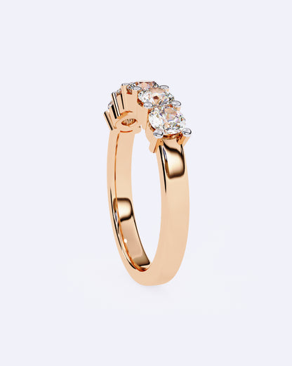 Radiant Quint Solitaire Band