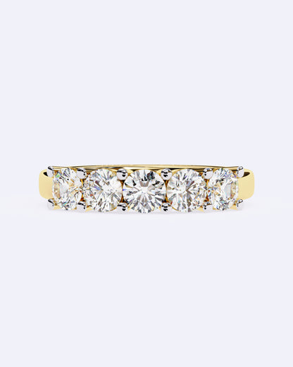Radiant Quint Solitaire Band