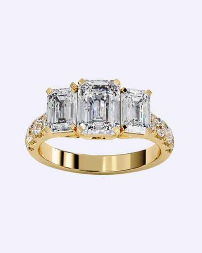 Trinity Baguette Diamond Ring