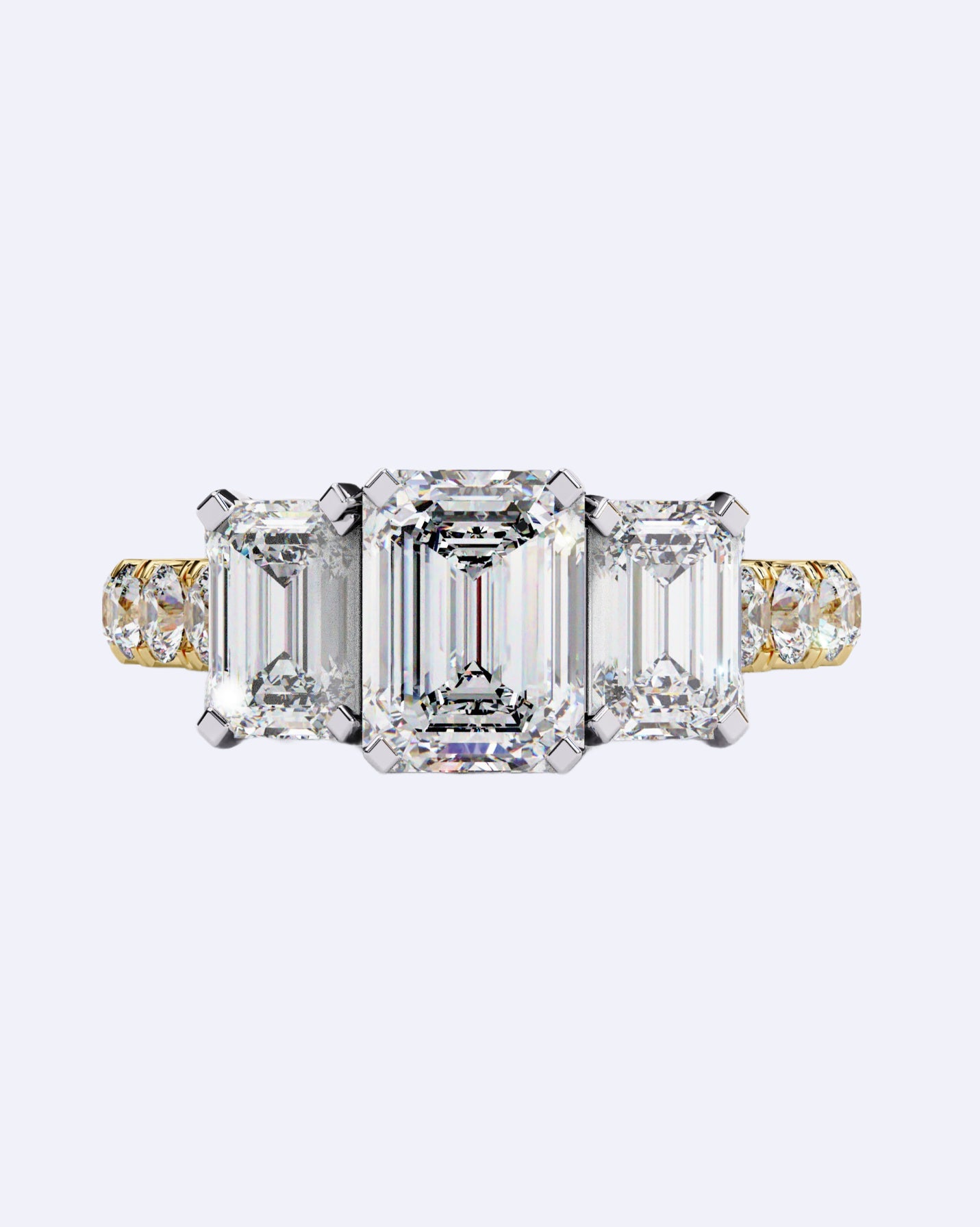 Trinity Baguette Diamond Ring