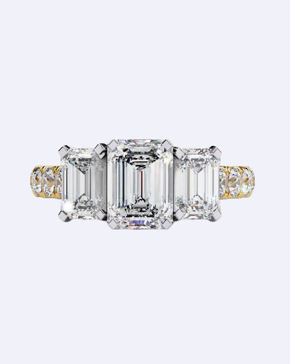 Trinity Baguette Diamond Ring