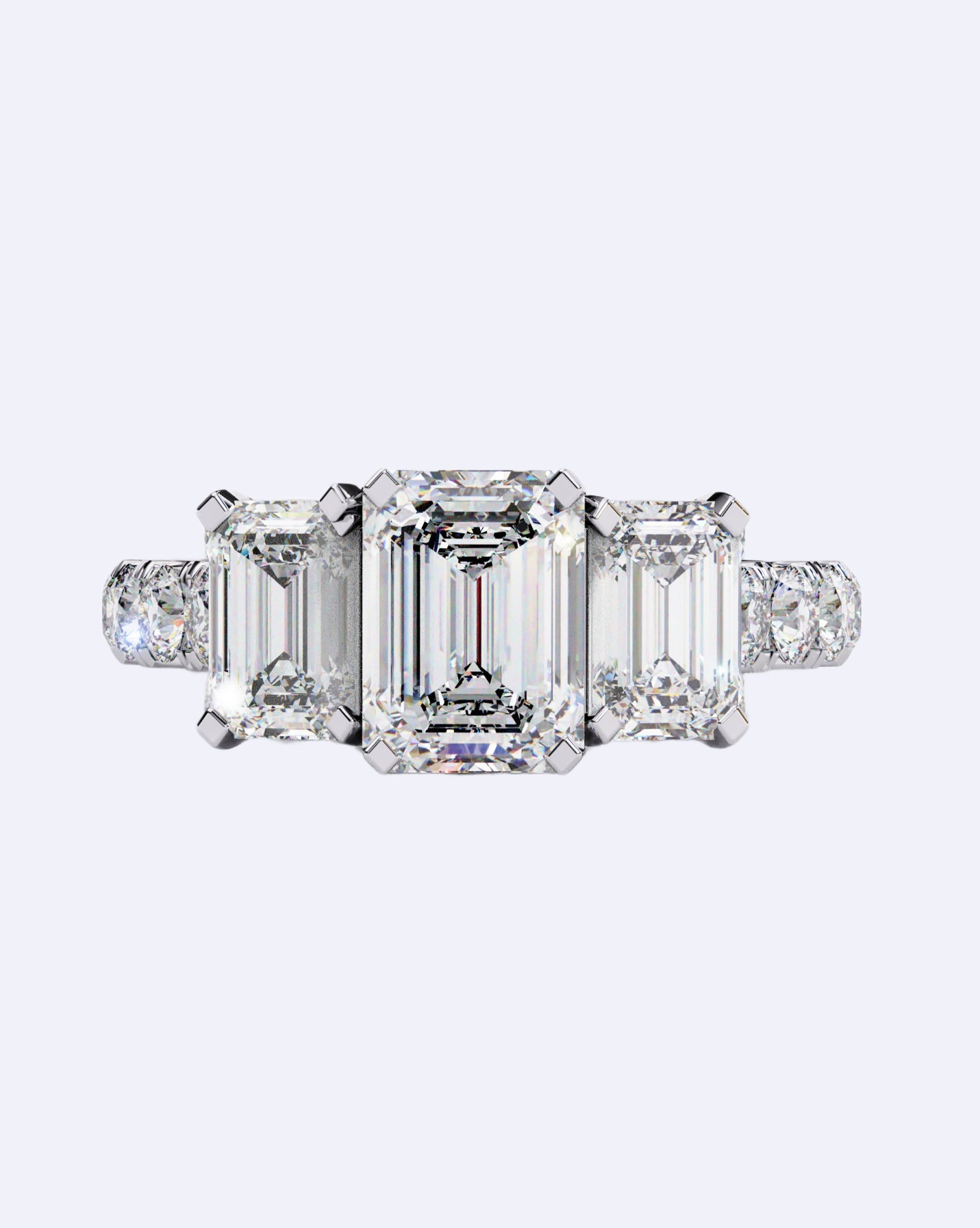Trinity Baguette Diamond Ring
