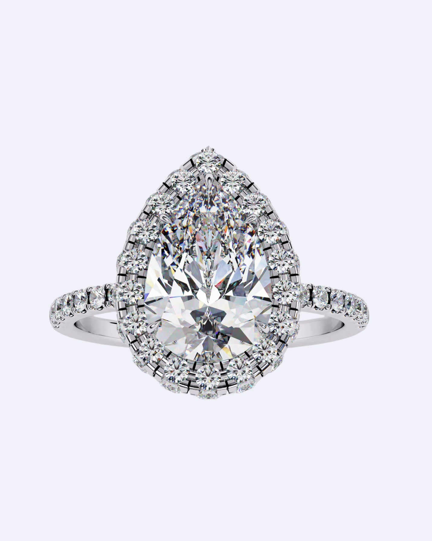Royal Tear-Drop Diamond Ring