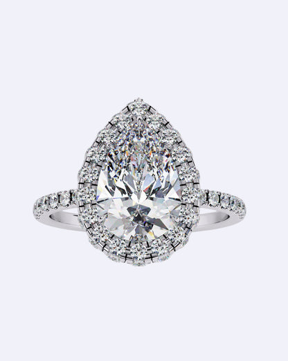 Royal Tear-Drop Diamond Ring