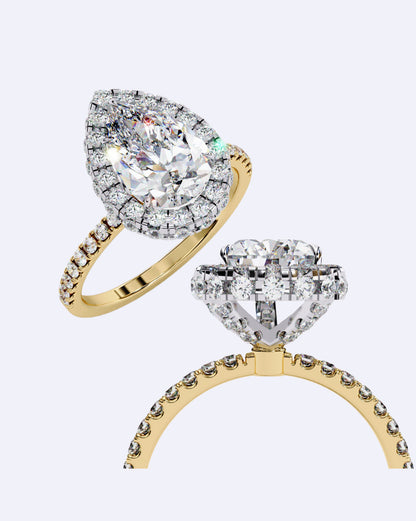 Royal Tear-Drop Diamond Ring