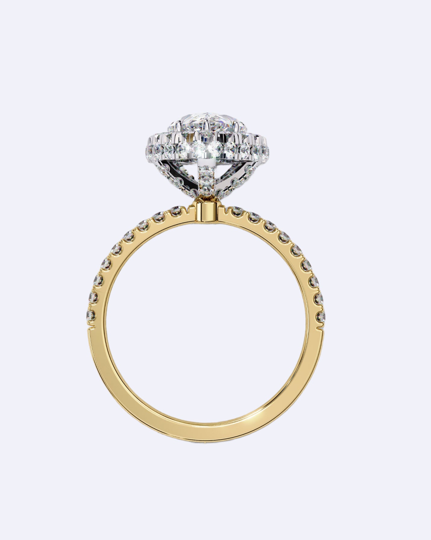Royal Tear-Drop Diamond Ring