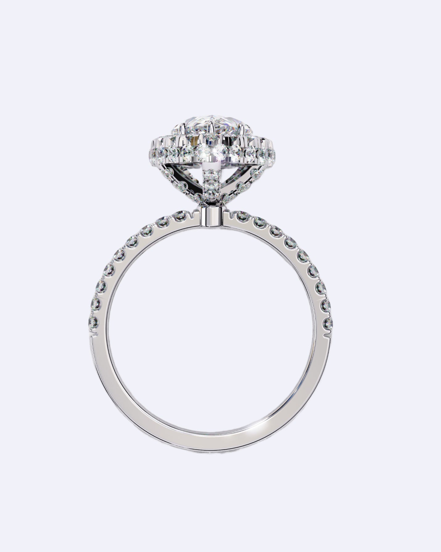 Royal Tear-Drop Diamond Ring