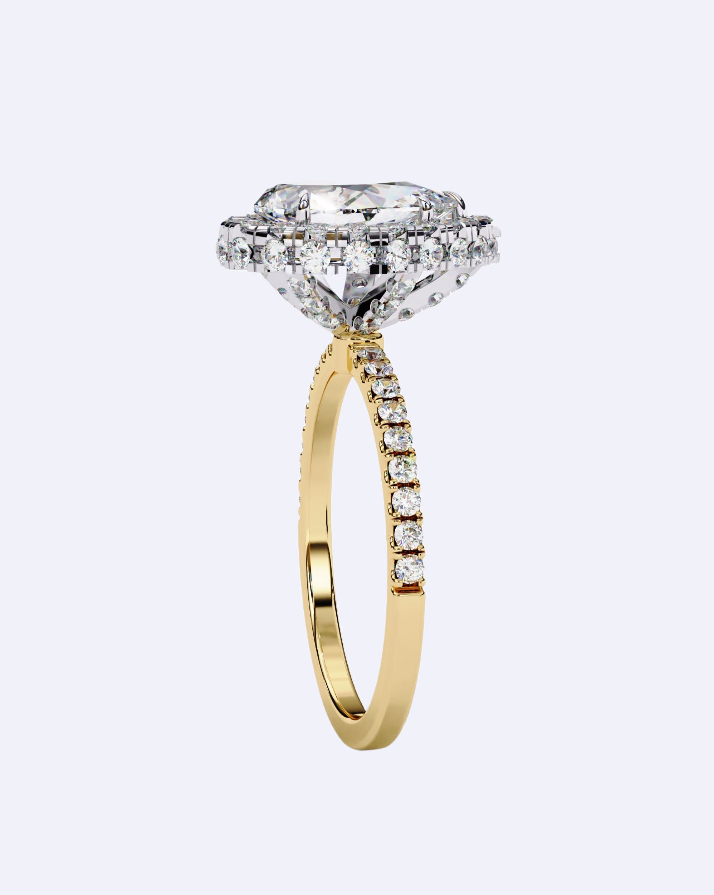 Royal Tear-Drop Diamond Ring