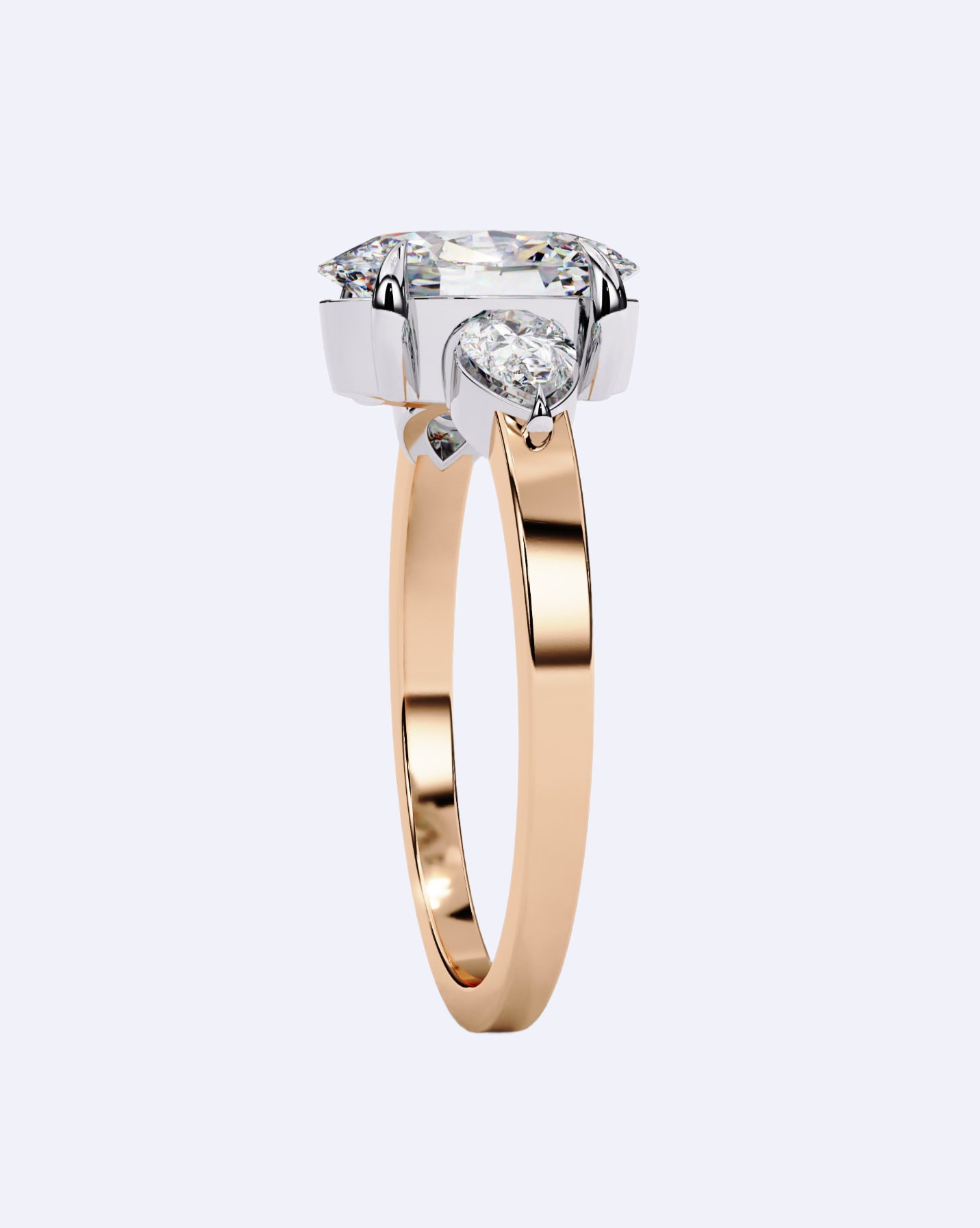 Oval Bloom Diamond Ring