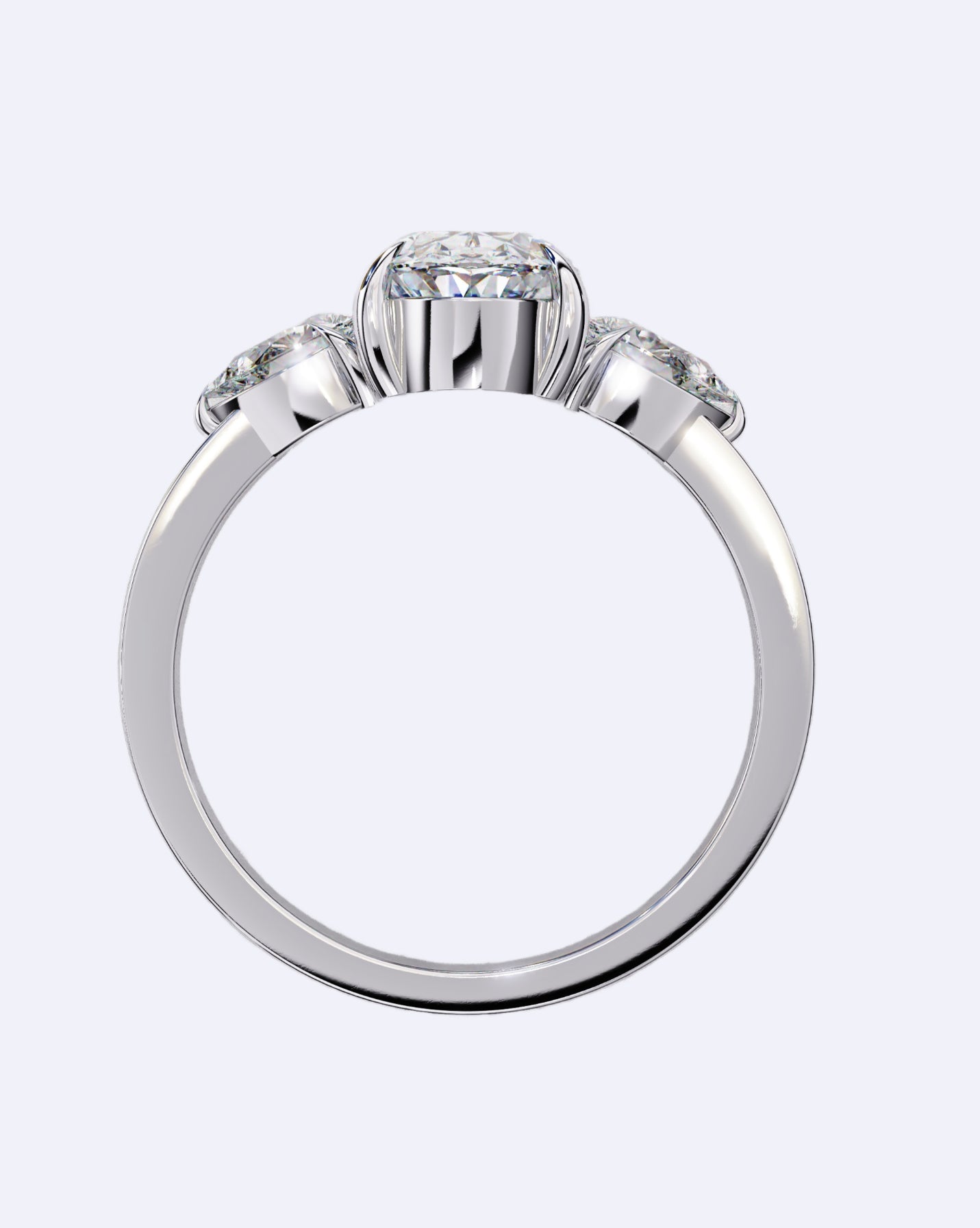 Oval Bloom Diamond Ring
