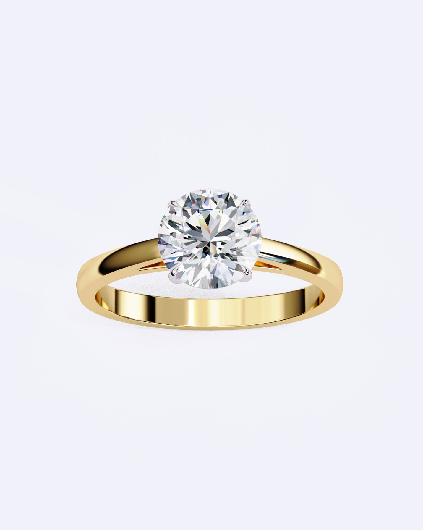 Eternal Round Solitaire Ring