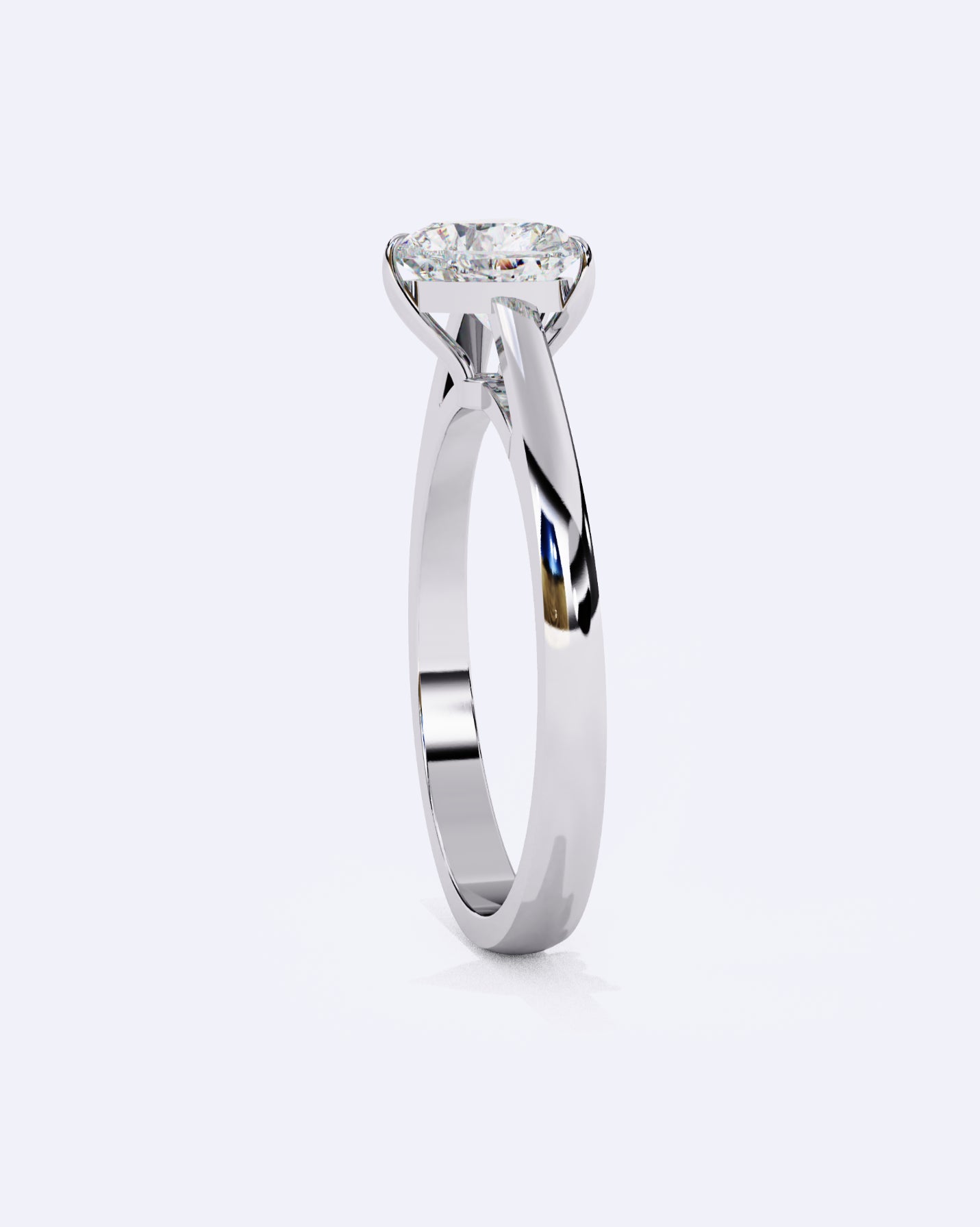 Elegant Heart-Shaped Diamond Ring