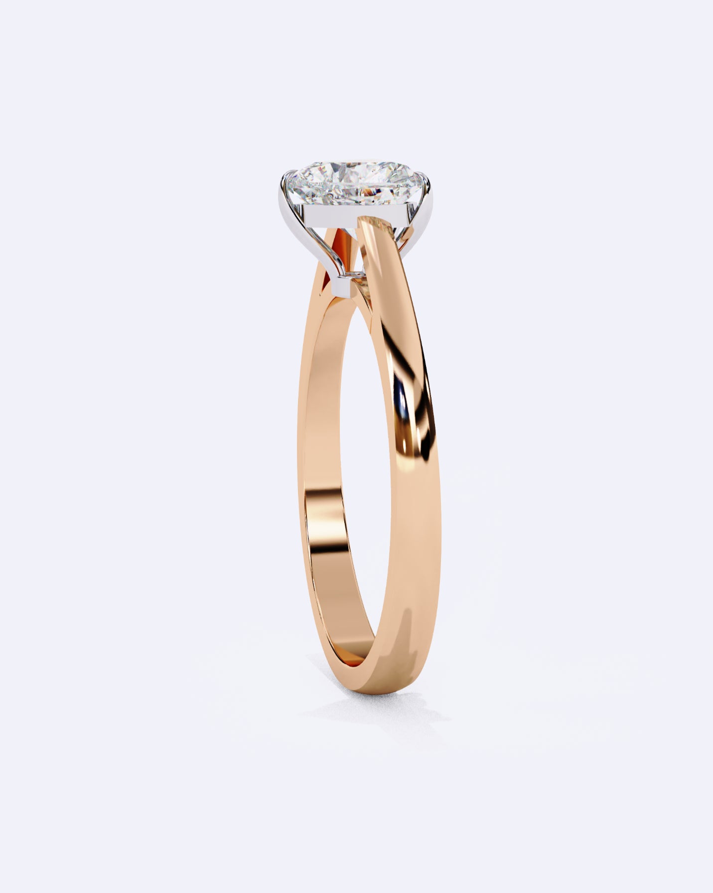 Elegant Heart-Shaped Diamond Ring