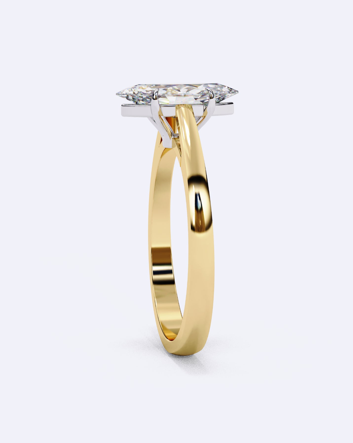 Classic Marquise Solitaire Diamond Ring