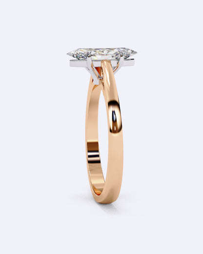 Classic Marquise Solitaire Diamond Ring